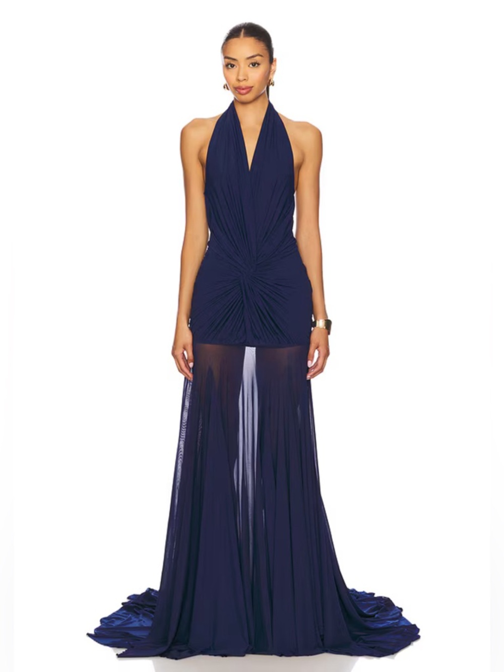 Deme By Gabriella Chloe Gown in Navy Blue - Size XS